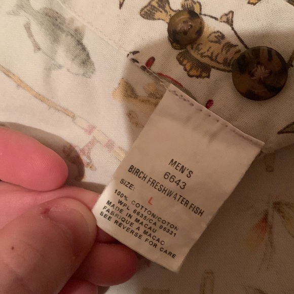 Woolrich Fishing Tackle & Lures Short Sleeve Button Down Shirt Size Larg… - Picture 4 of 5